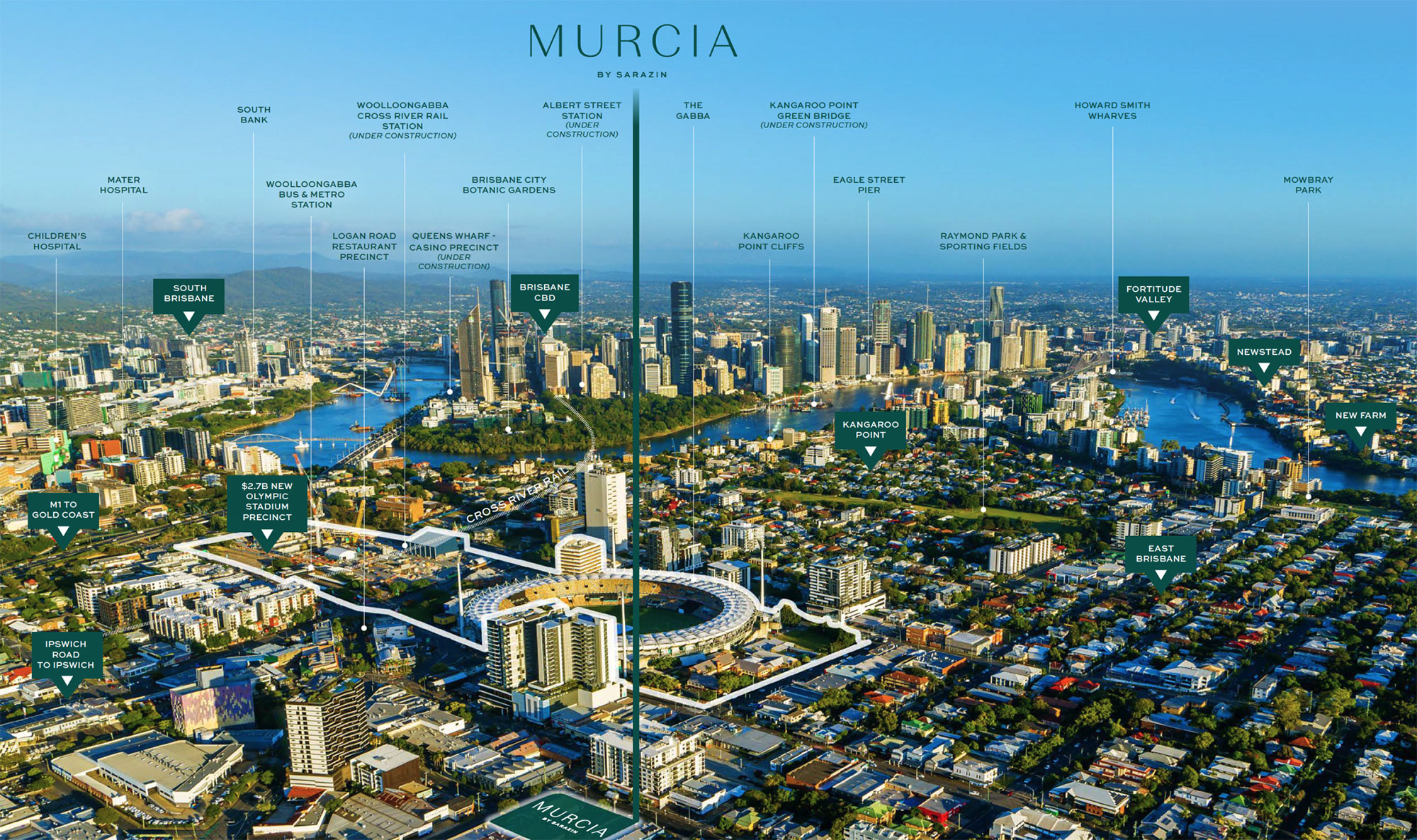 Location - Murcia Residences - New Apartments for Sale – Woolloongabba